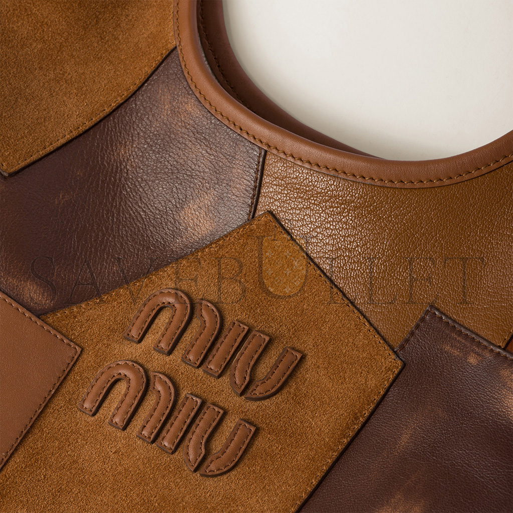 M1v M1v ivy leather patchwork bag 5bg231 (40*35cm)